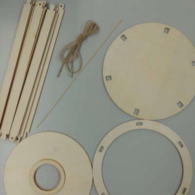 Holzlaterne Stecksystem – Rund