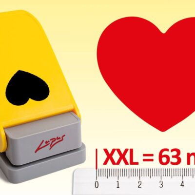 Kids Mega Motiv-Locher XXL – Ø 63 Mm – Herz