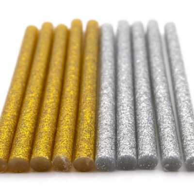Heißklebepatrone gold/silber je 5 Stück klein Ø 7 mm, L 10 mm